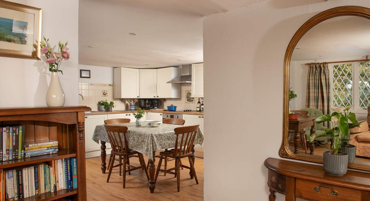 The downstairs has an open plan feel but with defined areas, ideal for spending time together or room to spread out, if you want to have some time on your own.