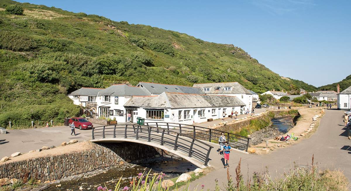 Spend a day at the pretty harbourside village of Boscastle - there are some great walks to discover.