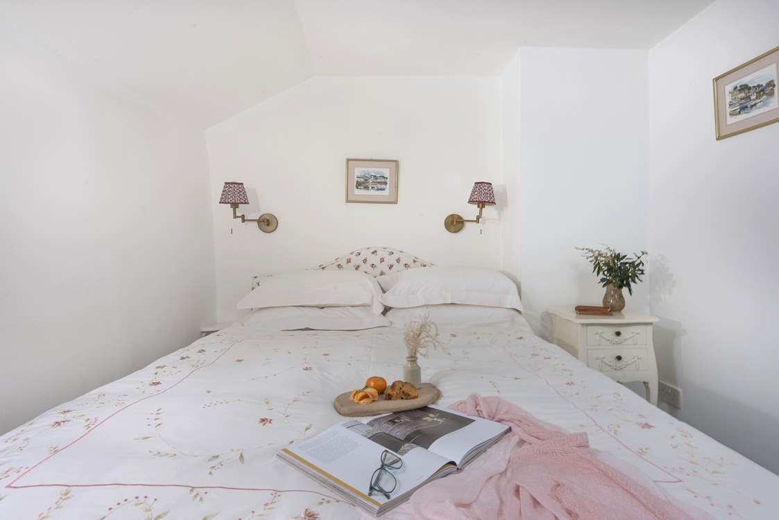 A king-size bed awaits in bedroom one.
