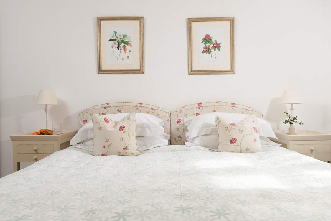 The bed can be set up as a super-king or twin beds - you decide.