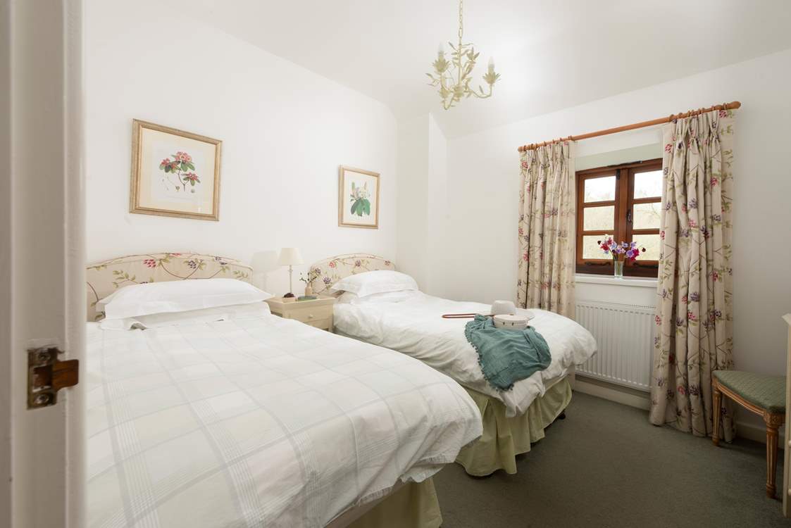 Bedroom three has the option of being set up as twin beds or a super-king size bed.