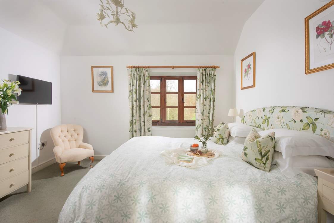 A super-king bed awaits in bedroom one - what luxury to have so much room in bed!