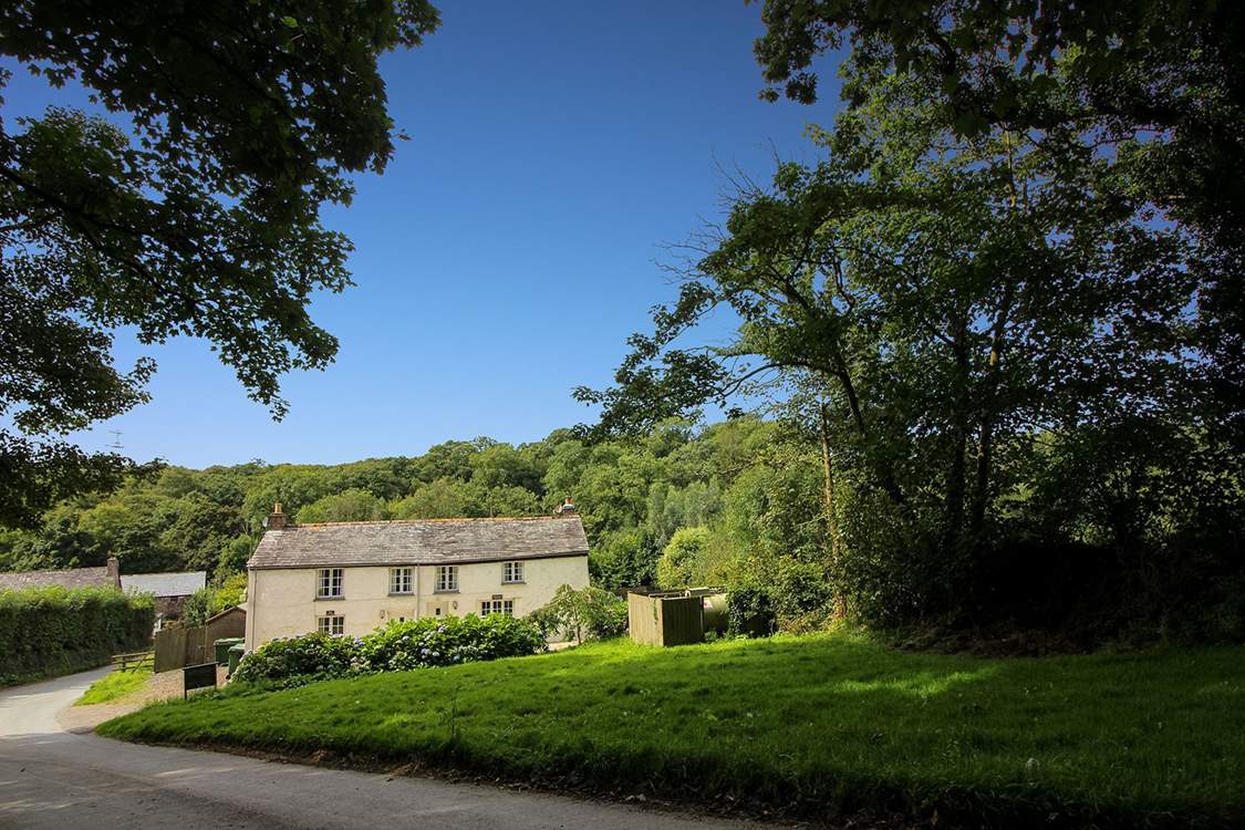 Honeysuckle Cottage, on the right, is one of a pair of charming semi-detached cottages.