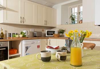 Enjoy relaxing holiday breakfasts at Honeysuckle Cottage.