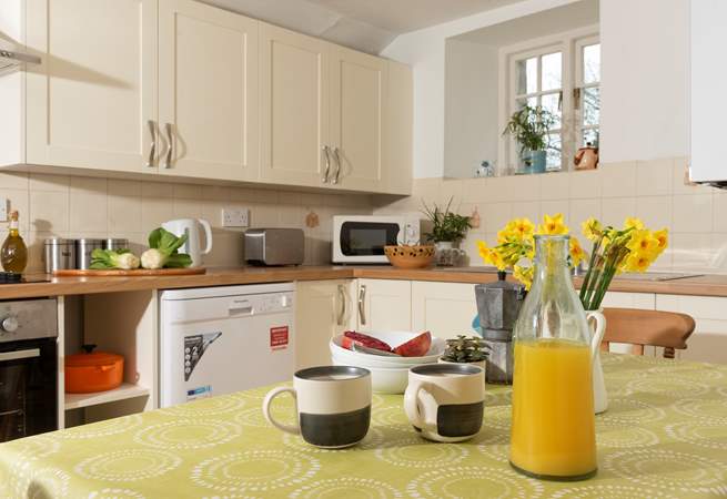 Enjoy relaxing holiday breakfasts at Honeysuckle Cottage.