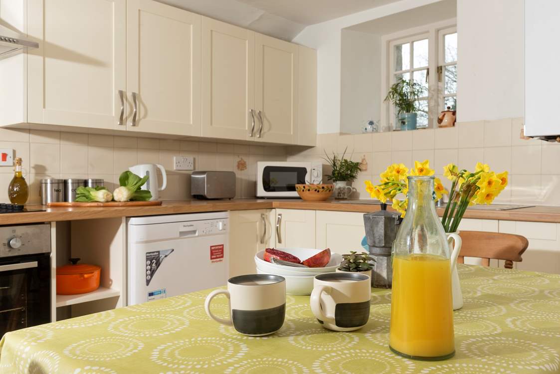 Enjoy relaxing holiday breakfasts at Honeysuckle Cottage.