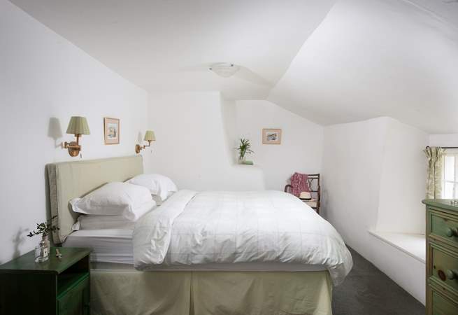 A super-king size bed awaits - what a luxury to have that much room in bed.