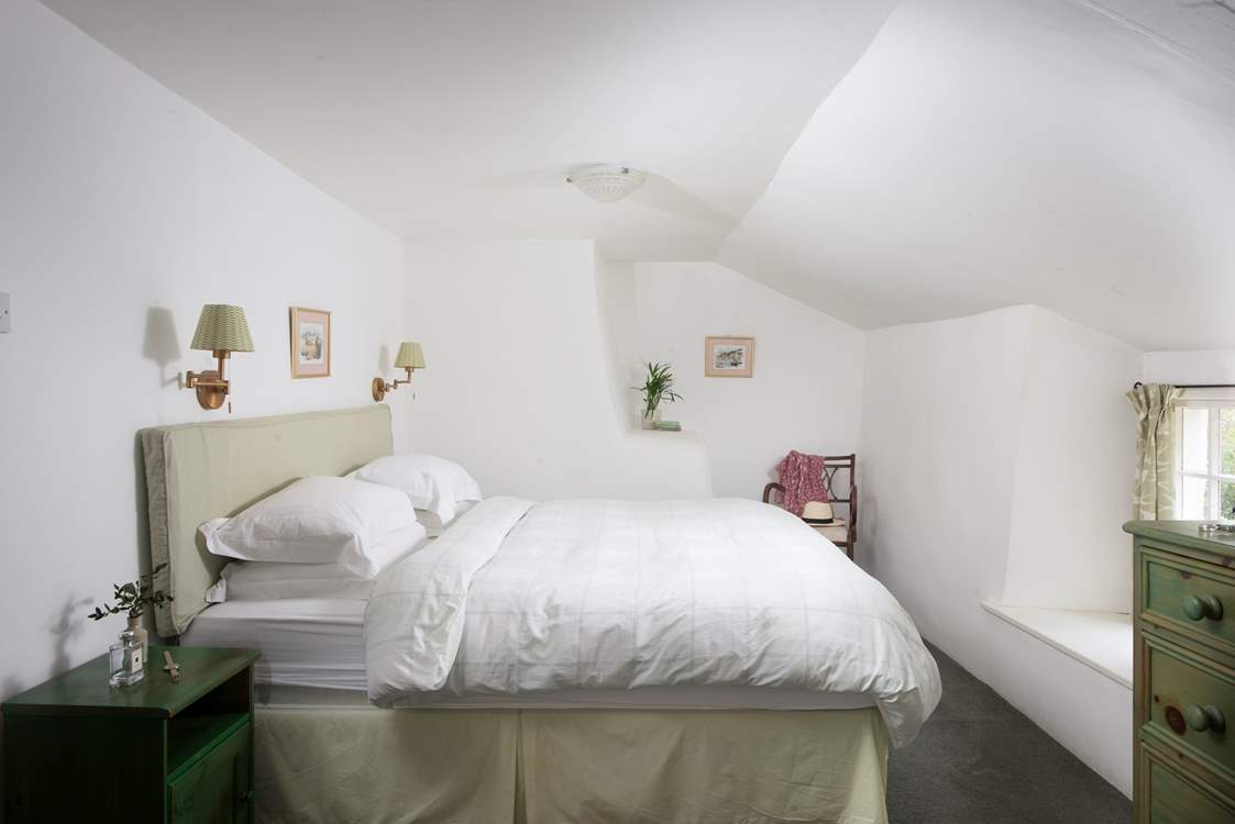 A super-king size bed awaits - what a luxury to have that much room in bed.