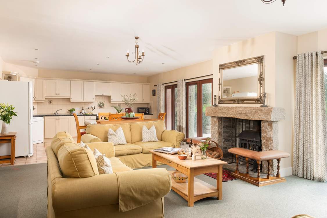 The open plan living-room will ensure you spend quality time together.