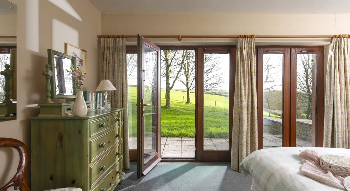 The large windows let the light flood in - it's a wonderful view to wake up to.