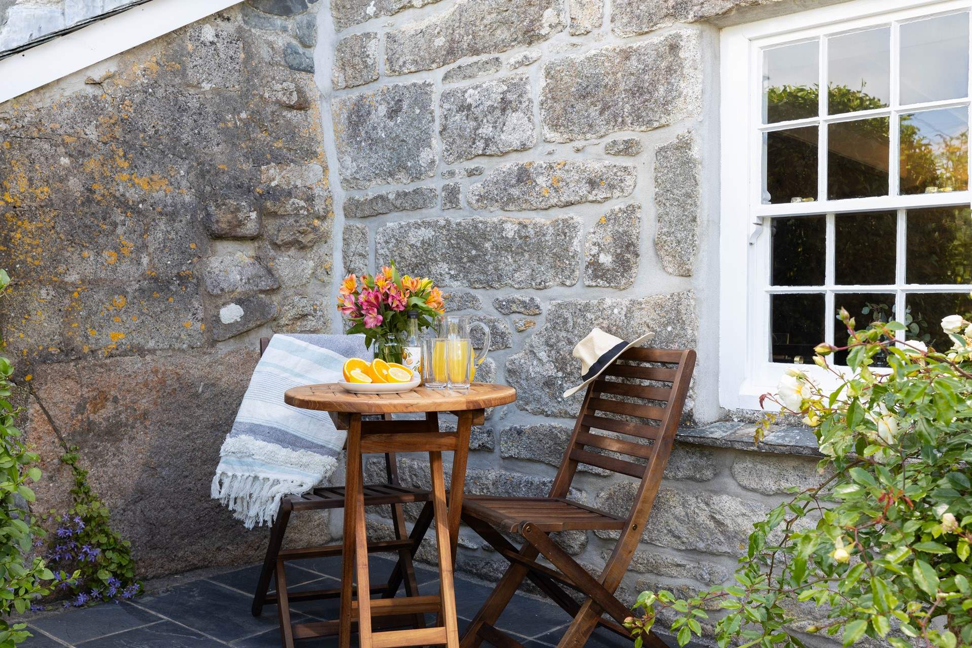 Refresh yourself on the peaceful terrace.