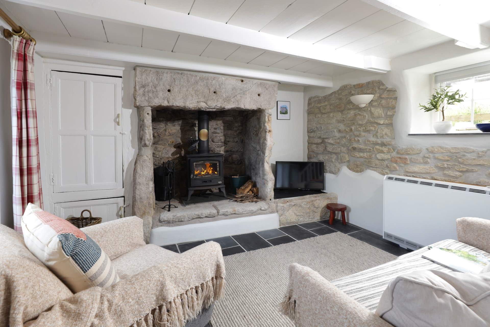 On chillier days snuggle up and get toasty in front of the wood-burner. 