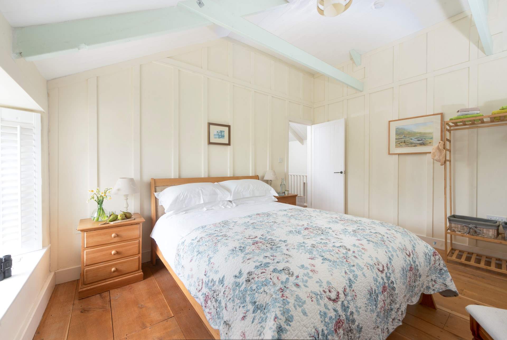 Bedroom 3 is sweet and very pretty.