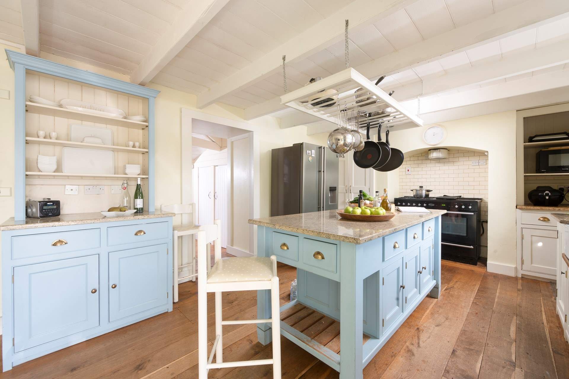 The kitchen is a great space to socialise in whilst the chef in the party gets creative. 