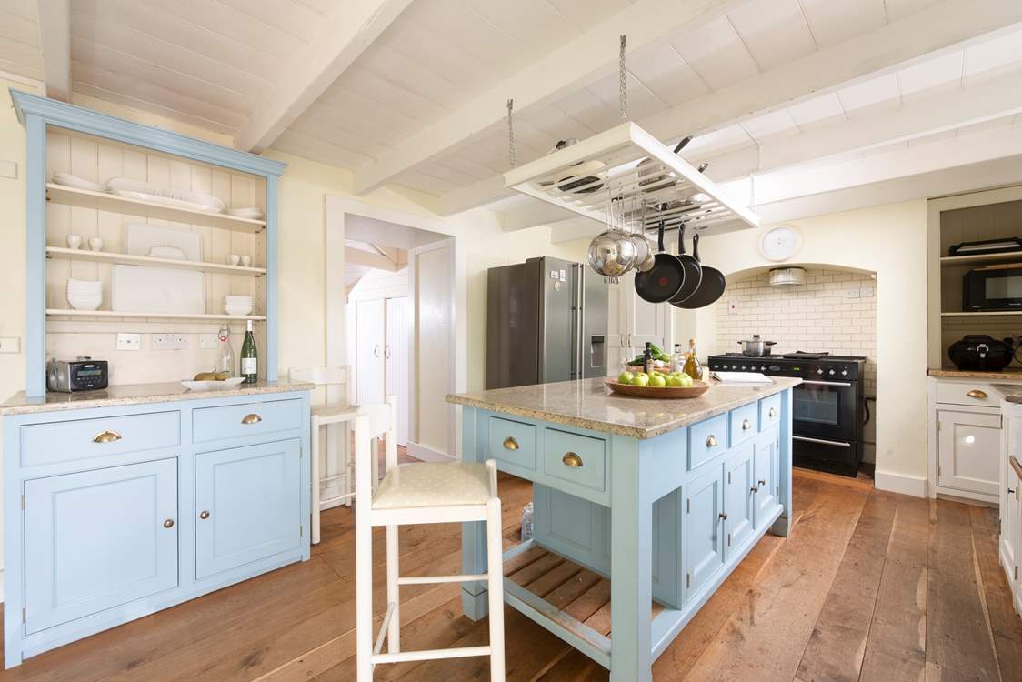 The kitchen is a great space to socialise in whilst the chef in the party gets creative.