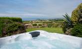 Soak away the day in the luxury hot tub, enjoy the view of St Michael's Mount. - Thumbnail Image