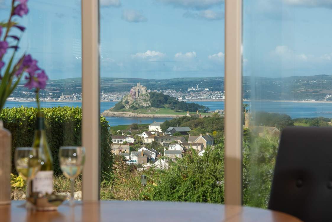 The views from Trebarvah Farmhouse are truly breathtaking.