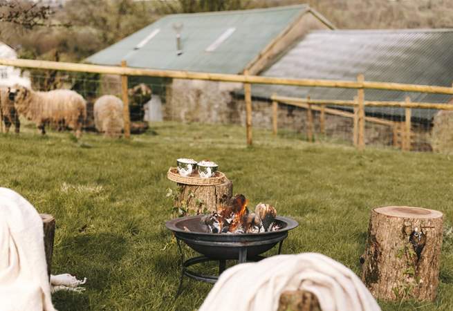 Time to enjoy toasting marshmallows!