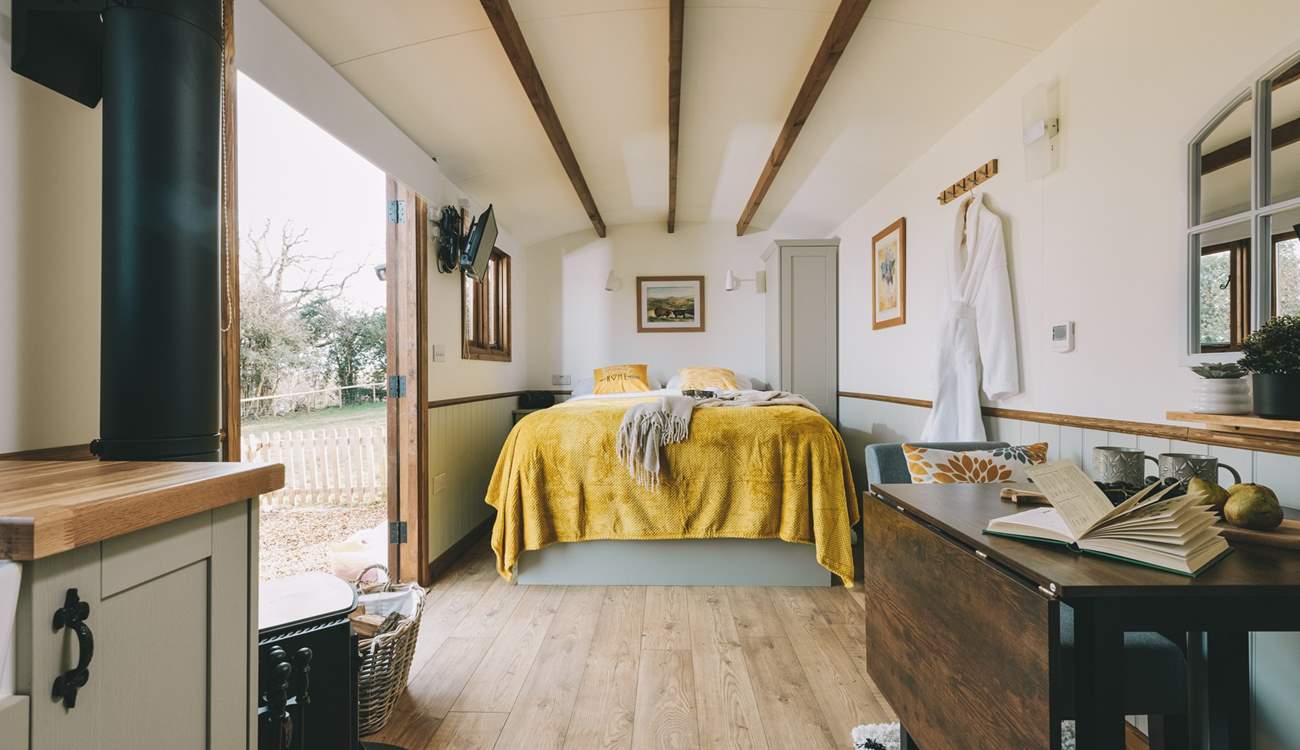 Rest and recharge in the sumptuous king-size bed.