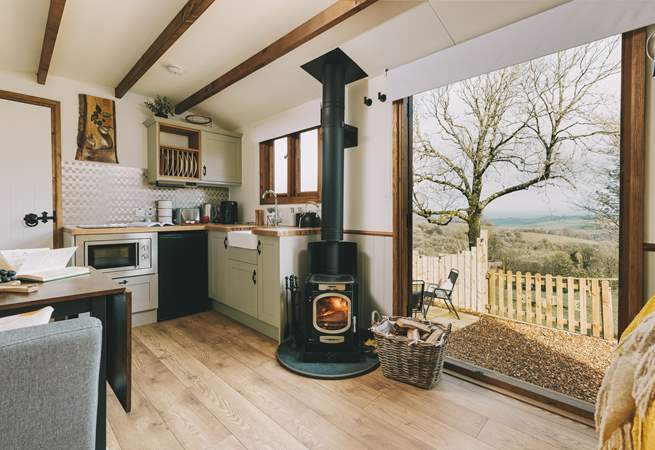 Open the doors and soak up your rural setting.