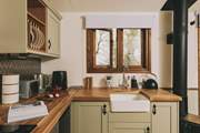 The kitchen is utterly charming.