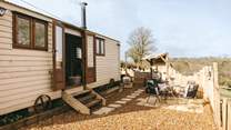 Rural bliss awaits; you are surrounded by nature and a friendly sheep or two.