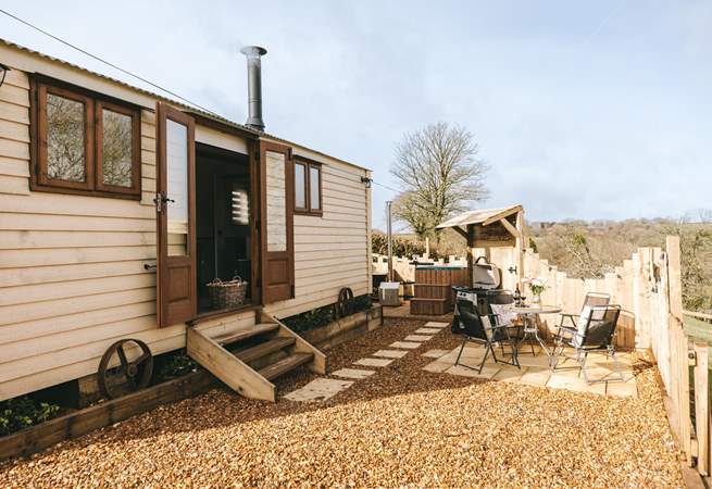 Rural bliss awaits; you are surrounded by nature and a friendly sheep or two.