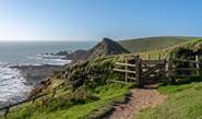 The glorious north Devon coast path is a short drive away; head north or south - you decide.