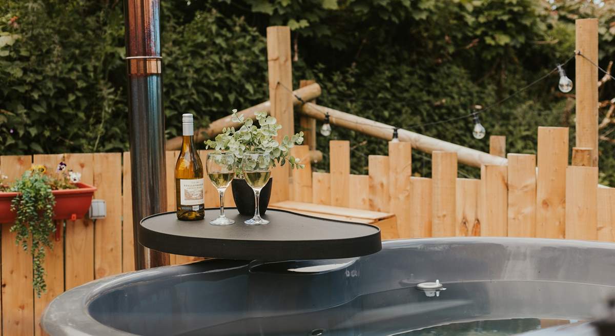 After a day of walking you can enjoy a relaxing soak in the wood-fired hot tub!