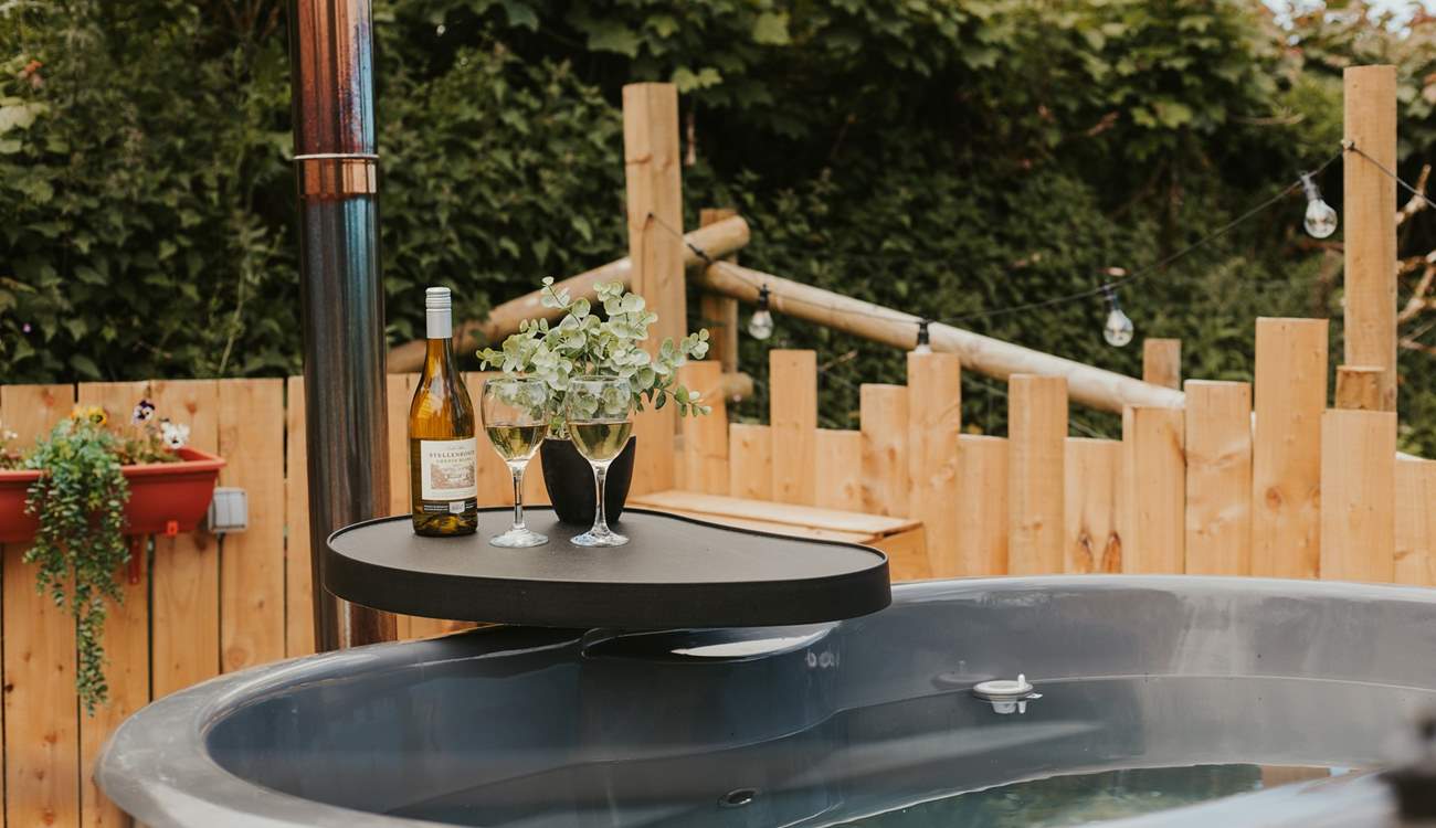 After a day of walking you can enjoy a relaxing soak in the wood-fired hot tub!