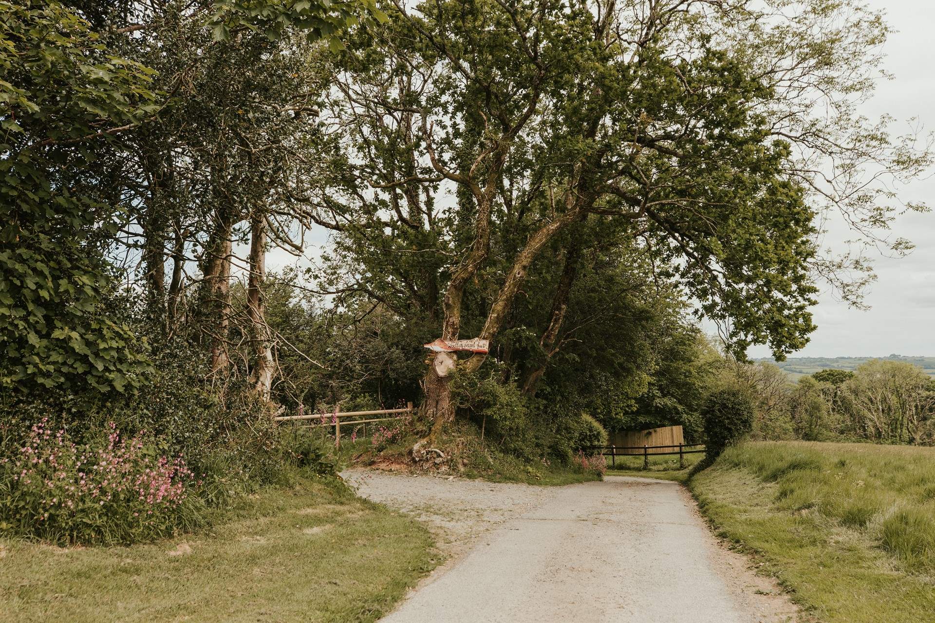 The private parking spot is located just off the owners' driveway.