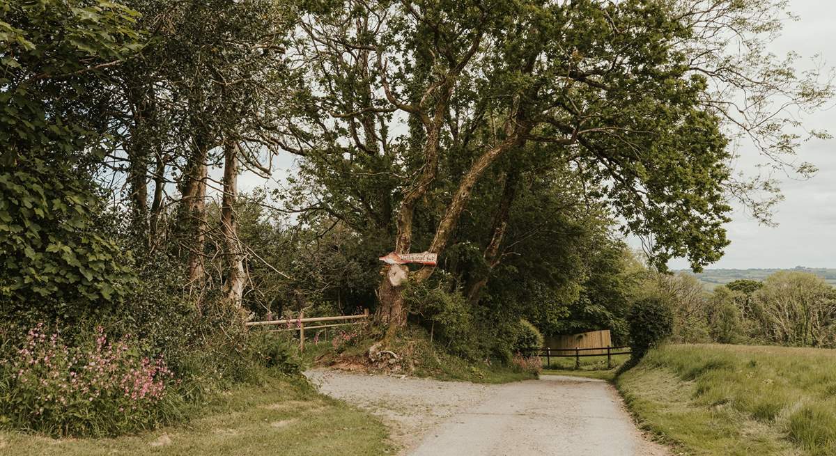 The private parking spot is located just off the owners' driveway.