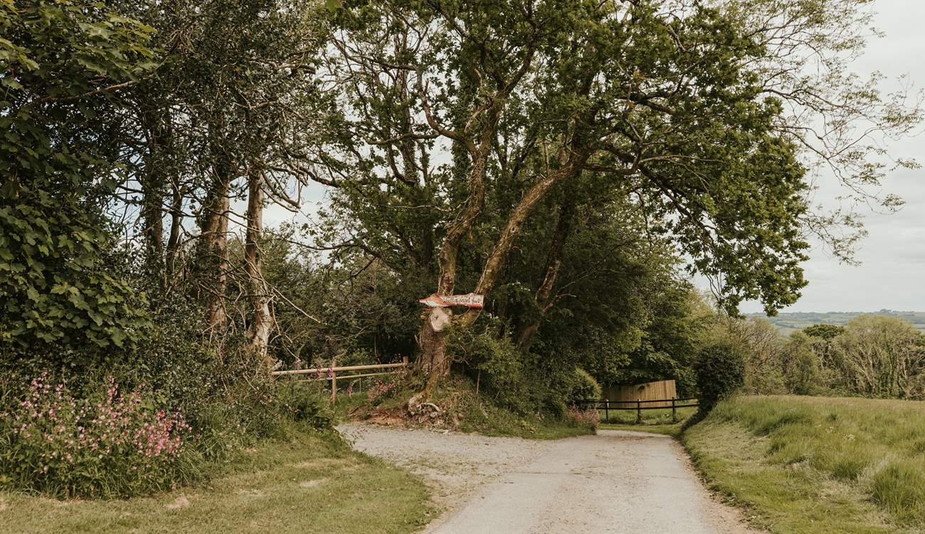 The private parking spot is located just off the owners' driveway.