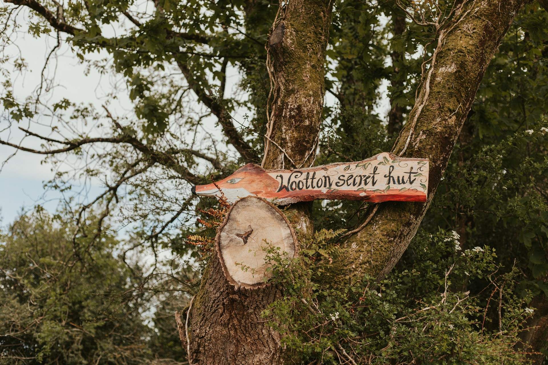 A sign to make you smile as you find your rural shepherds hut!