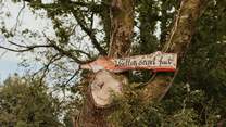 A sign to make you smile as you find your rural shepherds hut!