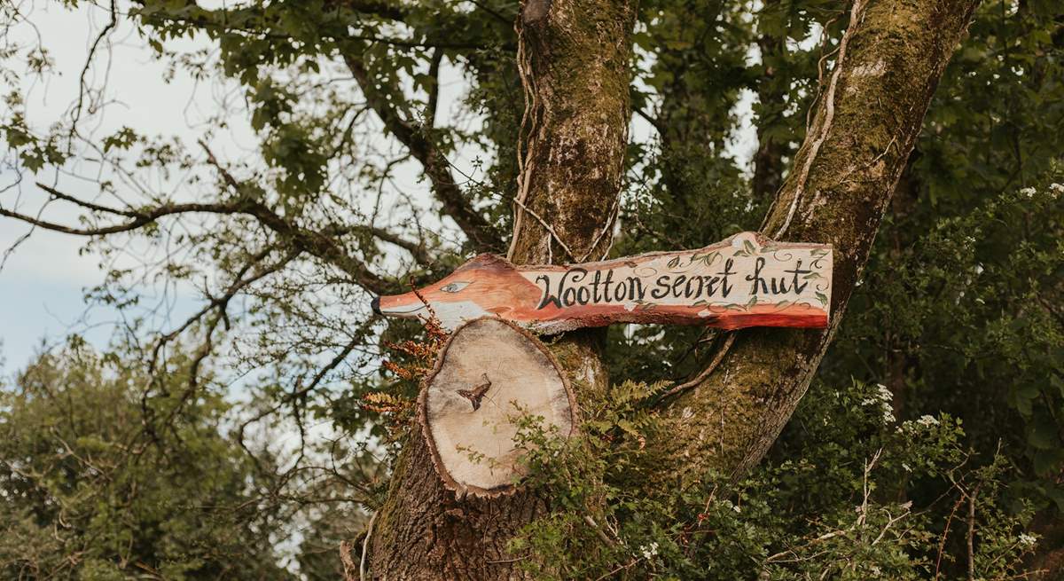 A sign to make you smile as you find your rural shepherds hut!