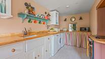 The kitchen is fully equipped with everything you will need.