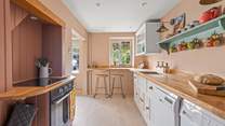 Large kitchen space for whipping up a feast.
