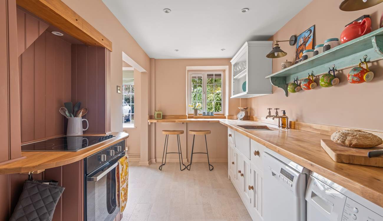 Large kitchen space for whipping up a feast.