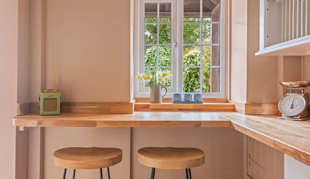 Another lovely spot to perch to enjoy your morning cereal.