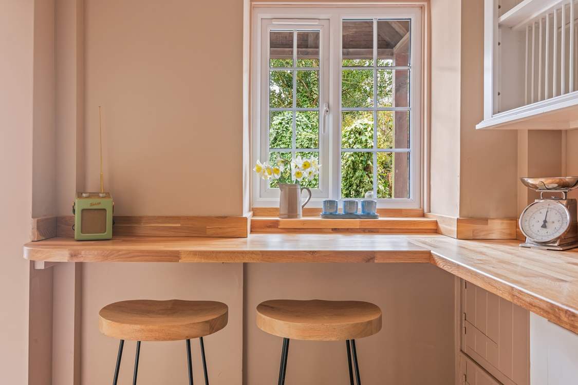 Another lovely spot to perch to enjoy your morning cereal.