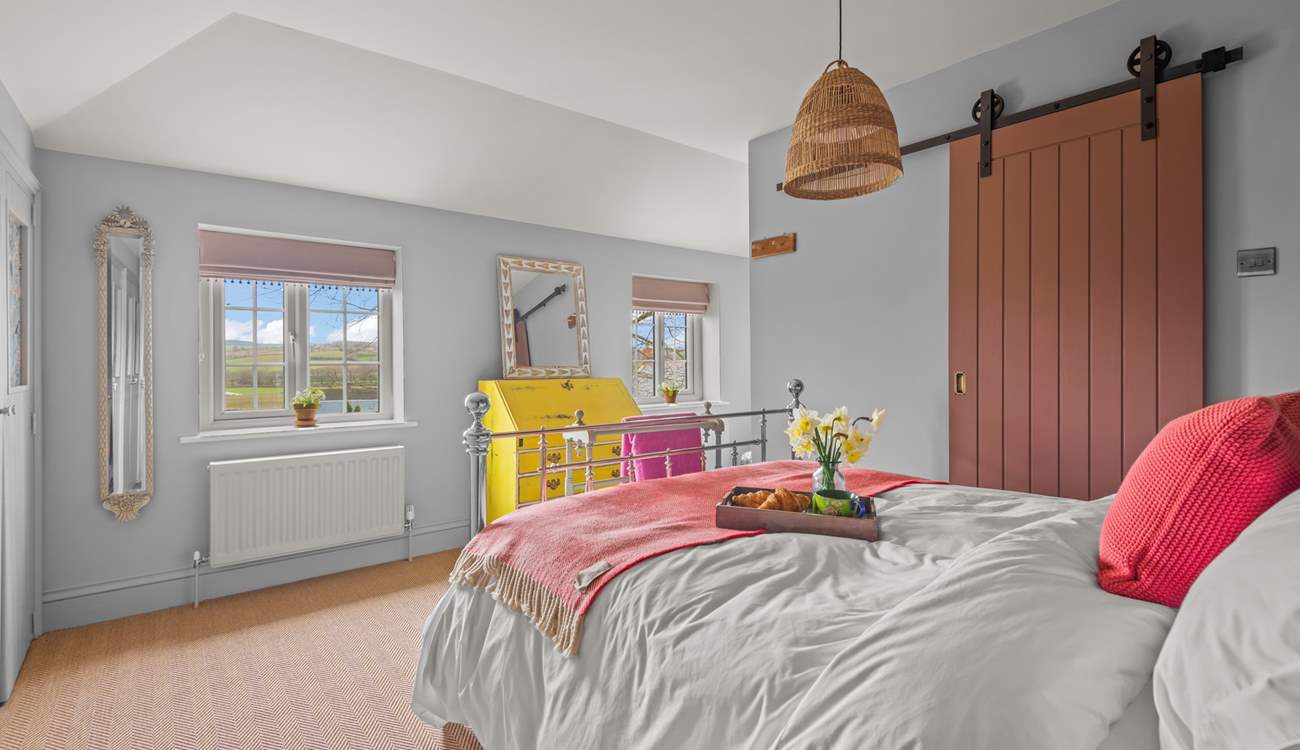 Bedroom one is home to this sumptuous king-size bed.