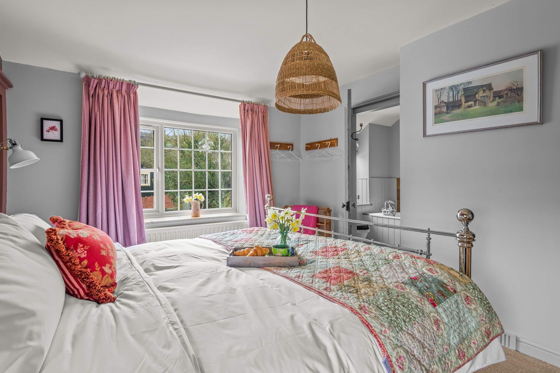 Bedroom two is home to a fabulous en suite bathroom.