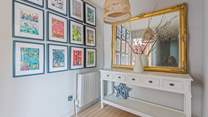 Every room is bursting with colour and fabulous pieces of furniture. 