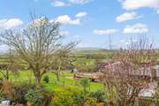 The view out over the rolling countryside from the first floor bedrooms.