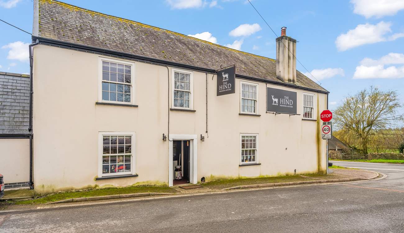 The local pub awaits with a warm Devon welcome.