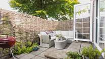 Your fully enclosed patio-area is equipped with barbecue. Please take care as you step down from the patio doors into the outside patio space.