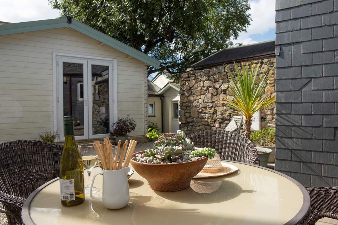 Enjoy a meal al fresco in the sun-trap courtyard. The games-barn is opposite.