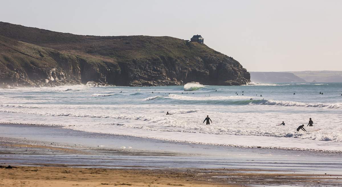 Nearby Praa Sands beach is a surfer's paradise.