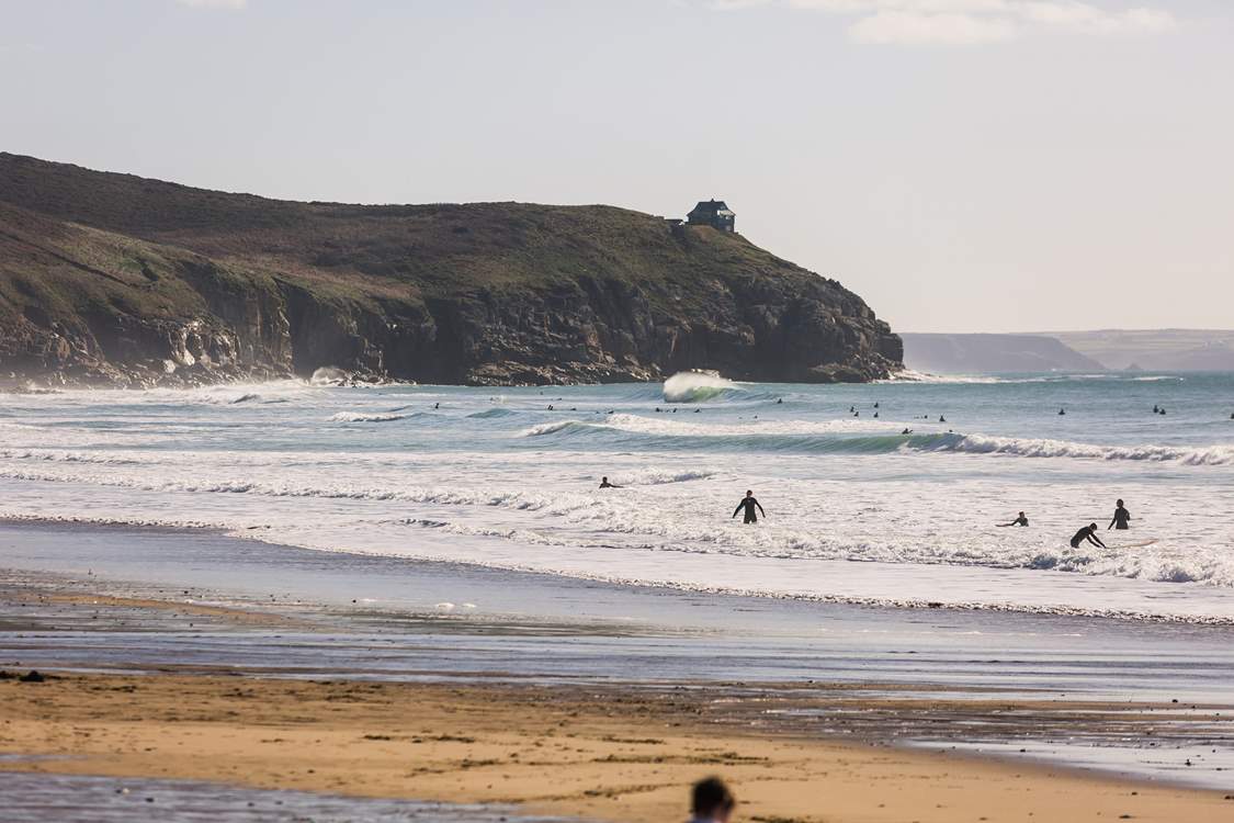 Nearby Praa Sands beach is a surfer's paradise.